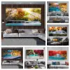 Canvas Prints Waterfall Poster Modern Home Decor Wall Art For Living Room Landscape Pictures Tree Forest Painting Frameles