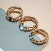 Strand Old Peach Wood Bead Bracelet protege o corpo com galhos de árvores, fazendo contas de transferência de Buda puras e seguras