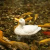 Garden Decorations Realistic Floating Duck Statue For Home Pond Pool Aquarium Lawn Ornaments Animal Figures Backyard Art