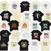 Los Angeles Niche de Nicho Trendy Roupas Rhude Celebridade Combinação de moda solta Base curta Camiseta de mangas curtas