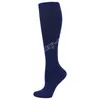 Calzini maschili unisex compressione gamba gamba gambo ginocchio calze alte supporta la pressione di elastica 1 coppia