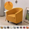 Couvre-chaise Jacquard Club Cover Elastic Tobin Slipcover Color Color Sofa Couch pour l'étude Bar Counter Living Room Home