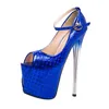 Grande taille 3443 Chaussures pour femmes Super High Heels Platform Sandales Pumps Peep Toe Stilettos Extreme 19cm Party Wedding WSH2612 240322