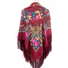 Sjaals 135 135cm ontwerp vrouwen Russische nationale vierkant sjaal Oekraïense omzoomde zakdoek etnische sjaals Babushka hoofd wraps