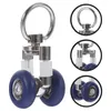 Shower Curtains 6 Pcs Track Pulley Curtain Silent Runner Wheel Windows Rod Drapery Rollers Plastic