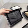 Designer Wallet Cowhide Leather Credit Card Holder Coin Purses Flap Plånböcker Plain Purse Luxury Envelope Bag