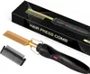 Comb Hair Straightener 2 in1 Fast Heating Straightener And Curling Iron Heated Press Comb Flat Irons Styler Corrugation Tool 240327