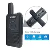 Walkie Talkie Hydx F10 Mini Dual Pwalkie-Talkies 2 PCS PMR 446 Apparecchiature di comunicazione Radio Cafe EL portatile