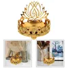 Bandlers Lotus Lampe Base Mariage Trime en métal Trimtop Hollow Hollow Home Bandleholder Decoration Decoration