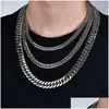 Chokers Collier Hip Hop Designer Hip Hop Bijoux Coeur Colliers pour hommes Sier Gol