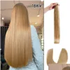 Hair Extension Kits Extensions Aw Straight Mini Tape In Human Seamless Skin Weft Invisible Ins For Women Drop Delivery Products Otziu