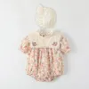 Sommer Rompers Baby Neugeborene Kleidung mit Hut Infant Neugeborenes Strampler Girl Kostüm Overalls Kleidung Overall Kids Bodysuit für Babys Outfit H1ec#