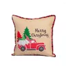 Pillow Christmas Cover Pillowcase Sofa S Cases Cotton Linen Covers Home Decor