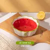 Bols mignons fruits en céramique dentelle bol maison de la serre salade en ligne célébrité gao yan petit-déjeuner pour enfants petit vent