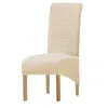Couvre-chaise Couvre en polaire Stretch Stretch XL Taille longue siège arrière avec pour chaises de salle à manger de mariage cuisine