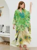 Повседневные платья Lorylei Бохомианские женщины Kaftan Long платье на 2024 г. Летнее рукав Batwing House House Good Caseal Loak Maxi Q1636