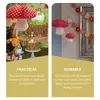 Candele Candele Fungo Carta Dispositiva per la lanterna Decor 3D Hanging Orning Shape Lanterns Partito a tema