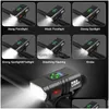 Garden Sets Usb Rechargeable Bike Lights Set Super Bright Bicycle Light Powerf Front Headlight And Back Taillight 6 Modes Fits All B Dhnp1