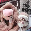 Accessori per animali domestici per cani autunno inverno beret desinger beret piccolo cappello di lana grazioso gatto forniture dolci chihuahua Yorkshire pomeranian