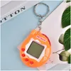 Party Favor Electronic Pet Toys Game Key Chain Pendant Mini Söt tecknad hine Keychains Kids Christmas Birthday Drop Delivery Home Gar DH3BN