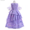 Girl's Dresses Princess Costume for Girls Halloween Carnival The Party Dress Up 4-10 Yrs Child Birthday Prom Fancy Dress Kids Charm Costume L240402