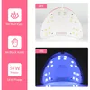 54W 18 LED Torklampans manikyr UV -nageltork härdningsgel nagellack med USB Smart Timer Sun Light Nail Art Tools