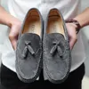 Casual schoenen Fashion lederen mannen lichtgewicht formele loafers mocassins zachte ademende slip op wandelschepen drive flats