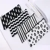 Pencil Bags Wholesale 19X9.5Cm Black Striped Bag Pocket Cosmetic Pencils Pens Pouch Holder Storage Case Office School Supplier Drop De Dh7Hi