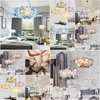 Chandeliers Slamp Clizia 서스펜션 라이트 아크릴 샹들리에 디자인 팬시 LED 침실 카페 조명 드롭 배달 DHVXP