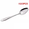 Spoons 1/2/3PCS Stainless Steel Spoon Soup Rice Watermelon Long Handle Tableware Set Restaurant Kitchen Utensils