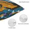 Yastık deniz mavisi hardal tasarım atma uyku yastıkları süs sonbahar dekorasyonu