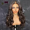 Wigs Glueless är en populär syntetisk spetsfront peruk för kvinnor med långa svart lockiga hår peruker för cosplay kvinnor som flätar hår