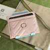 10a Qualität Ophidia Card Case Designer -Kartenhalter Luxus Marmont -Geldbeutel Passhalter Mode Münzbaus Geld Women Brieftaschen Klassische Taste 13Colors mit Box