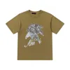 Herren Plus -T -Shirts Polos Custom gewebt und gefärbt mit bequemer und weicher Textur.Sticked Graffiti -Buchstaben auf der Brust, locker 12f31d