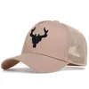 Ballkappen Antler bestickte Baseball Cap Hip Hop Hut Verstellbare Modes Frauen Sommer atmungsaktives Mesh lässige Sonne Dad Hats Hüte