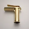 Badrum diskbänk kranar guld kall mixer bassäng kranar badkar tubware hem apparat produkter toaletter douche system