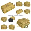 Backpacking Packs Tactical Single Pistol Gun Case Carrying Bag Portable Padding Protection Dual Handgun Hunting 230822 Drop Delivery Dhn8S