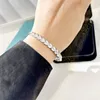 S925 Silver Vine Leaf Son Bracelet Seiko Geavanceerd gevoel ingelegde Hoge koolstof Diamant Horse Oog Diamant tarwe oorarmband