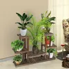 Vases Plantes de fleurs en bois étagères disquettes décor pour la maison des supports extérieurs intérieurs