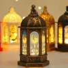 Candle Holders LED Ramadan Festival Lantern Decoration Home Battery Powered Tabletop Decor For