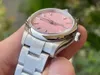 Lady Fashion Watches kleine ontwerper AAA kijkt Pink Diamond Luxury horloge automatische mechanische beweging waterdichte horloge -set Valentijnscadeau met doos