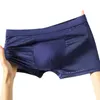 Underpants Underwear Mens Ice Silk Boxer Briefs Mesh Shorts Trunks Breathable Slip Homme Bulge Pouch Panties Quick-drying Male