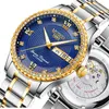 Beroemde horloges Herenhorloges Mechanische horloges Waterdichte diamant ingelegde lichtgevende herenhorloges High-End Fashion Diamond ingelegde stalen horloges