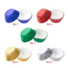 Backformen 100 pcs verdickte Aluminiumfolie Tassen Schokoladenpapier Liner Cupcake Wrappers Muffin Hüllen Cup Cake Liner Gebäckversorgungen