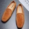 Lässige Schuhe Golden Billemänner Slas echte Leder Moccasins Herren Sommer Fahren Wohnungen Freizeit Loafer Retro Slip an