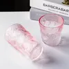 Bicchieri da vino gradiente ghiacciaio tazza di vetro di vetro da donna in stile ad alta bellezza netta d'acqua rossa colore di grado rosso