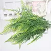 Decorative Flowers 1-4PCS Fern Bush Plants Garden Porch 7 Stems Table Decors Artificial Asparagus High Quality Greenery Foliage Shrub Flower