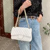 CF designer bag fashion silver chain crossbody bag woman luxurys sequin evening handbag 10A Top quality handcraftsmanship Leisure Shoulder bag