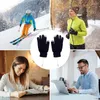 Tappeti guanti elettrici touchscreen caldi per mano USB per uomini donne riscaldate in lana a maglia invernale termica invernale
