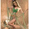 Китайское ханфу классическое марлевое платье женщина сексуальное нижнее белье зеленое лук эротическое искушение